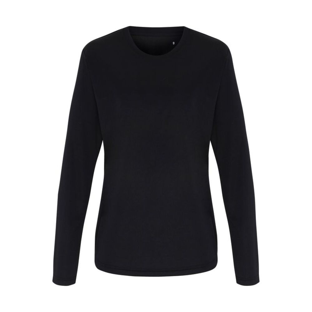 TriDri Womens/Ladies Long Sleeve Performance T-Shirt / Black